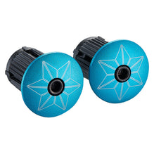 Cintas Manubrio Supacaz Super Sticky Kush Star Fade Azul Neon